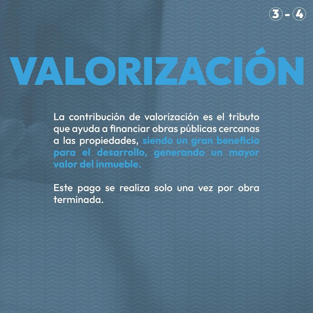Sabes qué significa la contribucíón de PLUSVALIA y VALORIZACIÓN